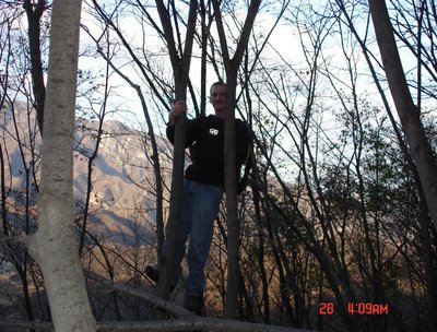 Leif on the tree jiankou greatwall