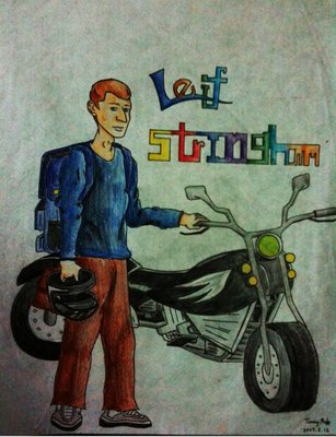 Leif and his bike-by a student