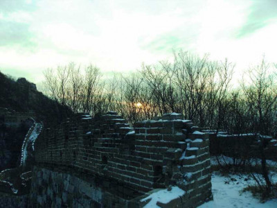 The First Snowfall at Jiankou Great Wall at Sunset_2006