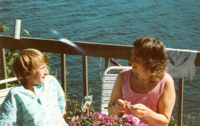 Leif &amp; Mom at Siletz 1988